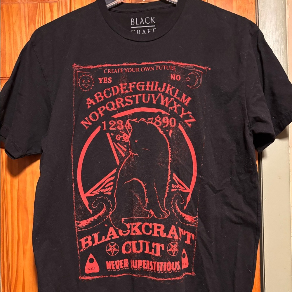 Black Craft, XL, Limited Edition Ouija Cat, black with red SS